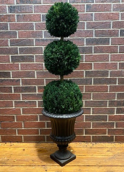 Preserved Triple Ball Topiary - 40" - Click Image to Close